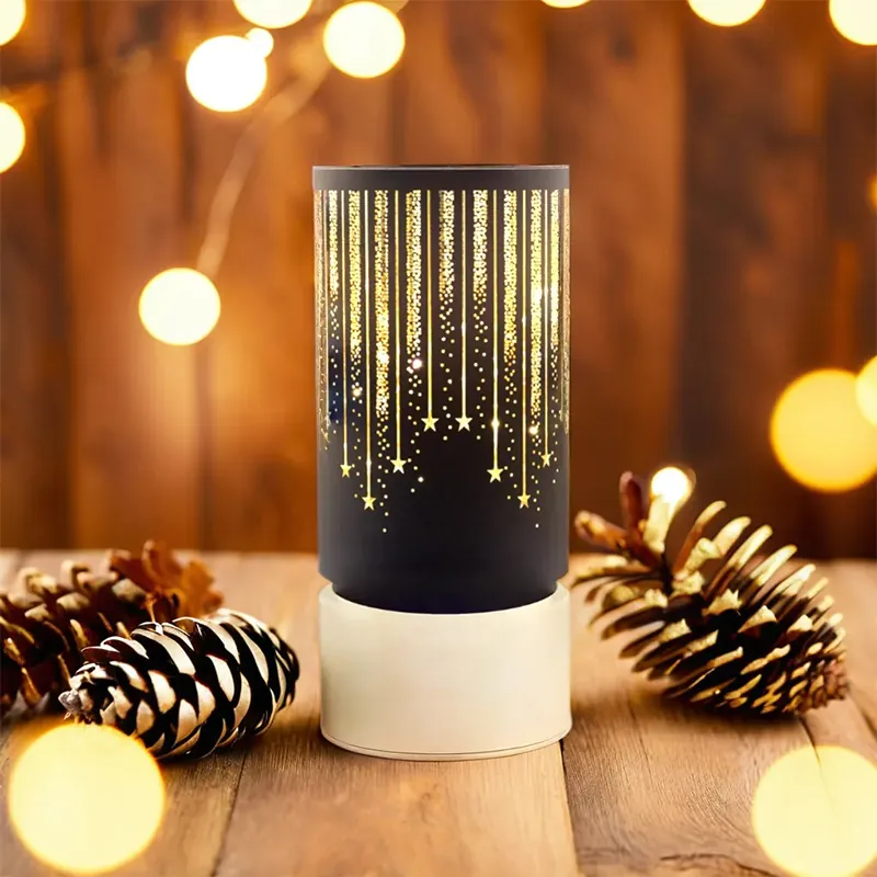 Lampa LED Model Craciun - Negru/Auriu