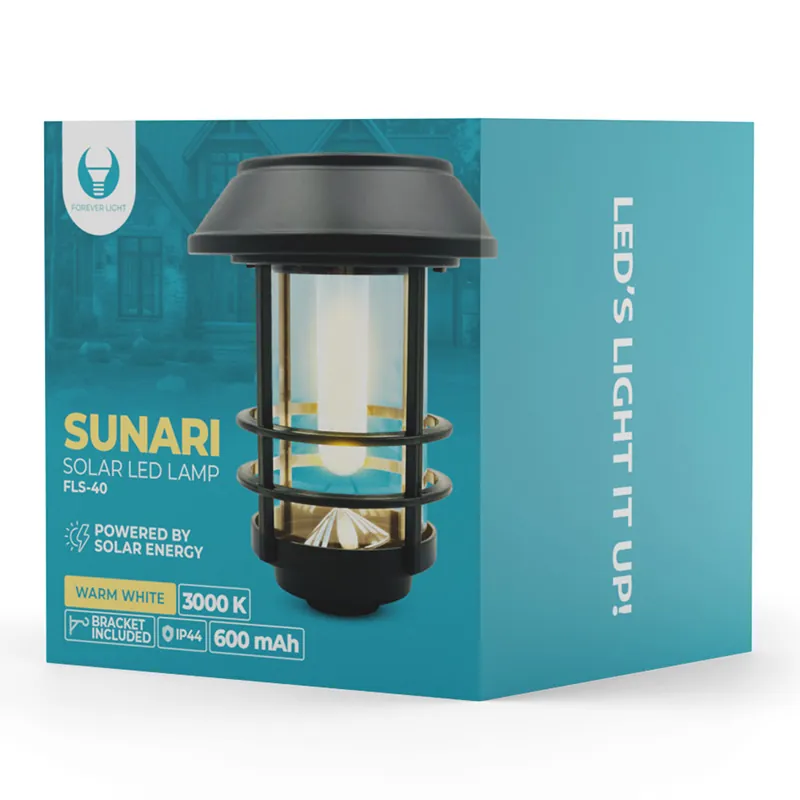 Lampa LED cu Incarcare Solara 15LM IP44 3000K