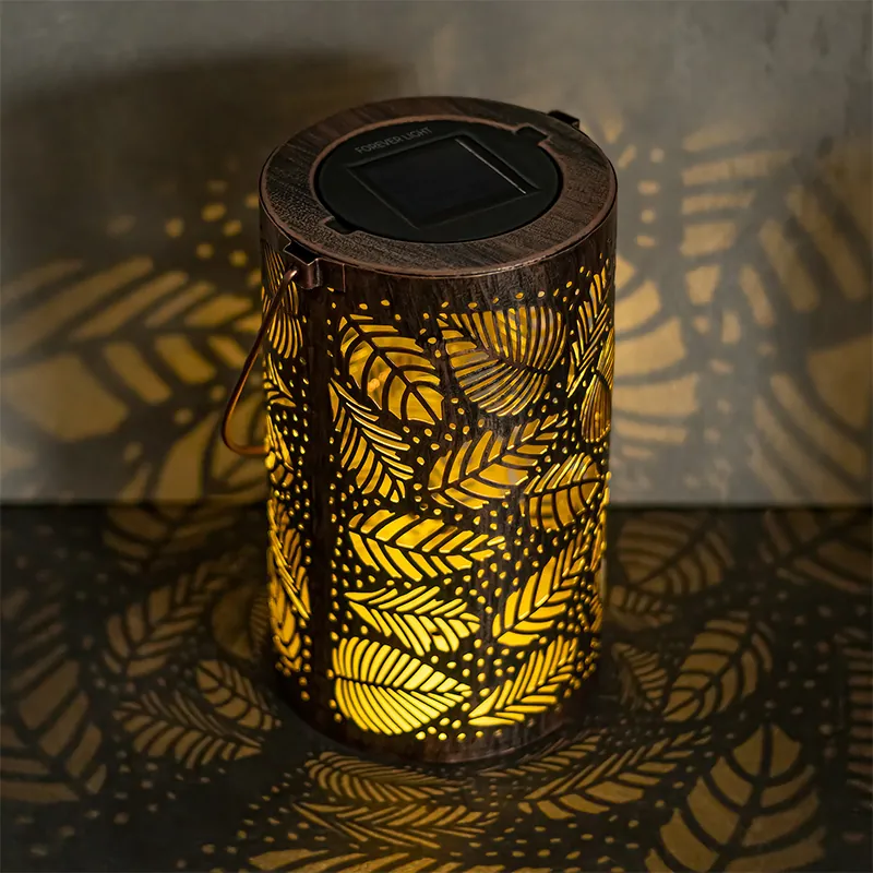Lampa LED cu Incarcare Solara 3000K Maroccan Leaves