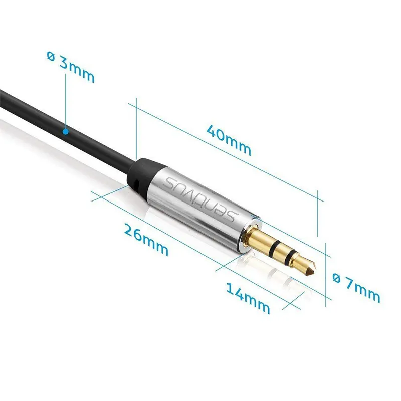 Cablu Audio 3.5 Tata - Tata 2.0M Sentivus