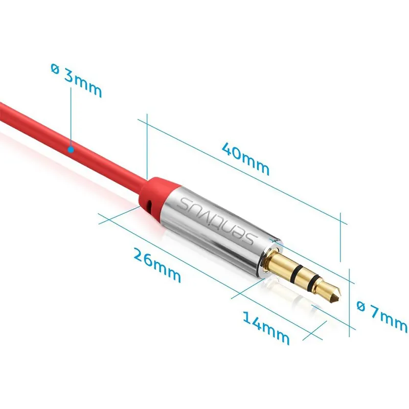 Cablu Audio 3.5 Tata - Tata 2.0M Sentivus