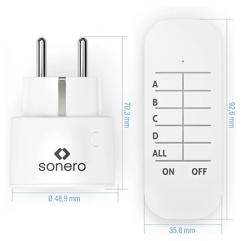 Priza cu Telecomanda 2300W Sonero