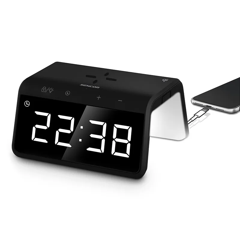 Ceas Digital cu Incarcare Wireless Sencor