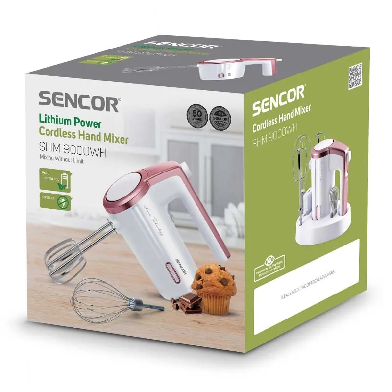 Mixer de Mana Cordless 3 Viteze 50W Sencor