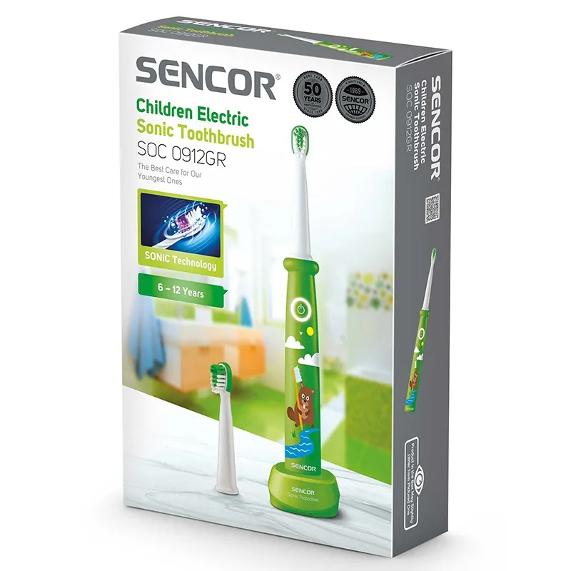 Periuta Electrica Sonica Copii  Verde Sencor