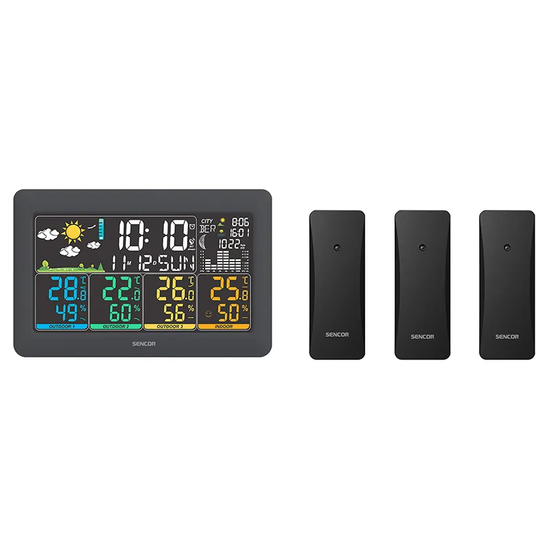Statie Meteo 3 Senzori Wireless Sws 6300 Sencor