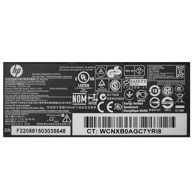 Alimentator Laptop Hp 18.5V 3.5A 65W