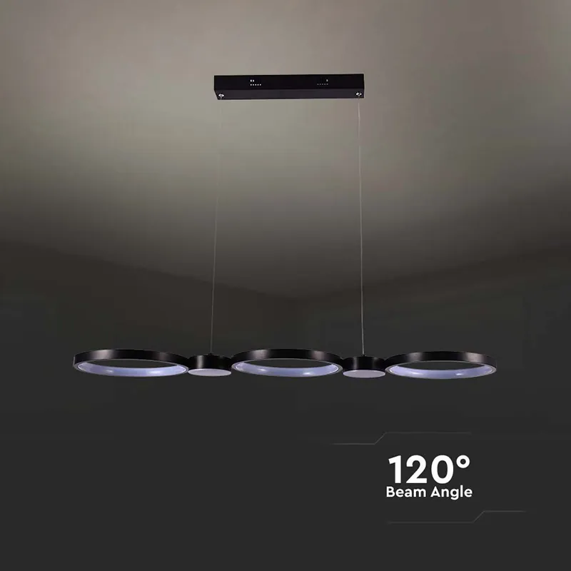 Candelabru LED 38W 4000K 95X100CM - Negru