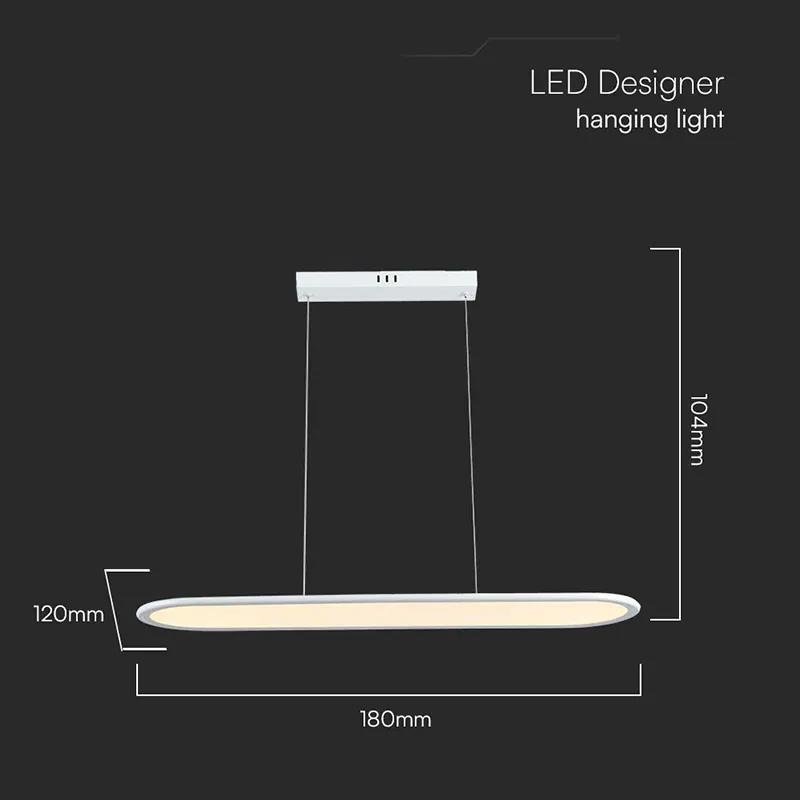 Candelabru LED 24W 80X100CM 4000K - Alb