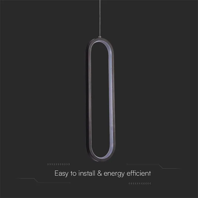 Pendul Tavan 9W 4000K - Negru