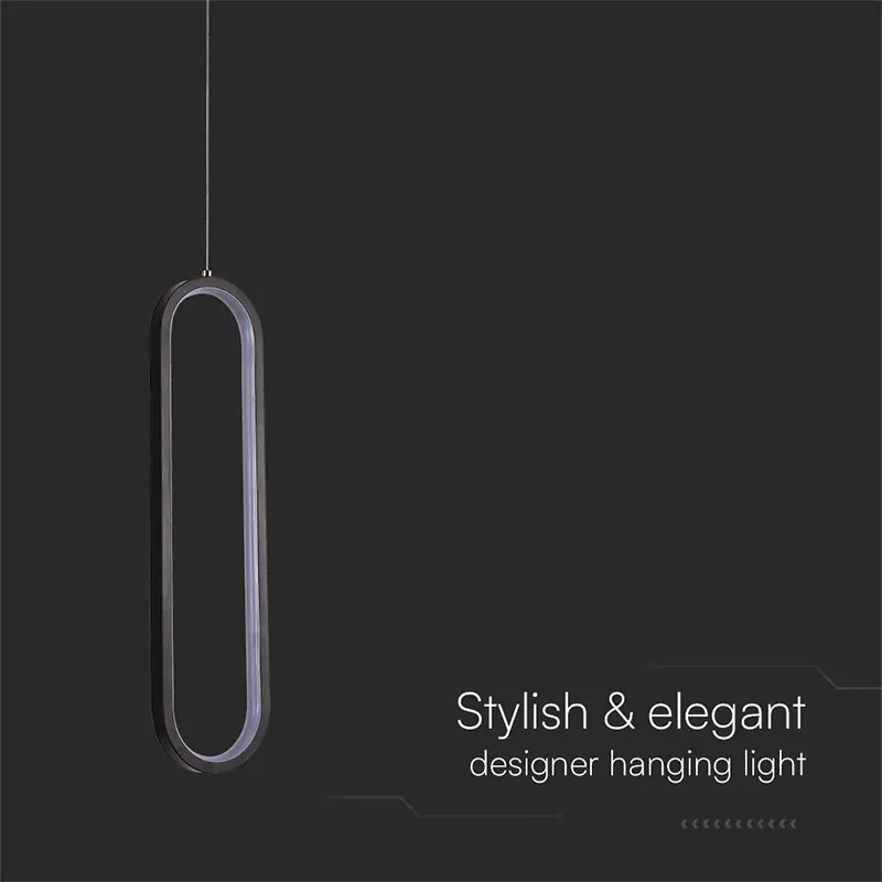Pendul Tavan 9W 4000K - Negru
