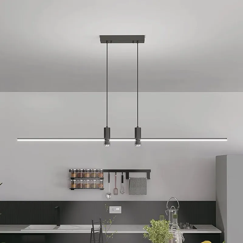 Corp Iluminat LED Suspendat 19W 4000K 80CM X 115CM - Negru