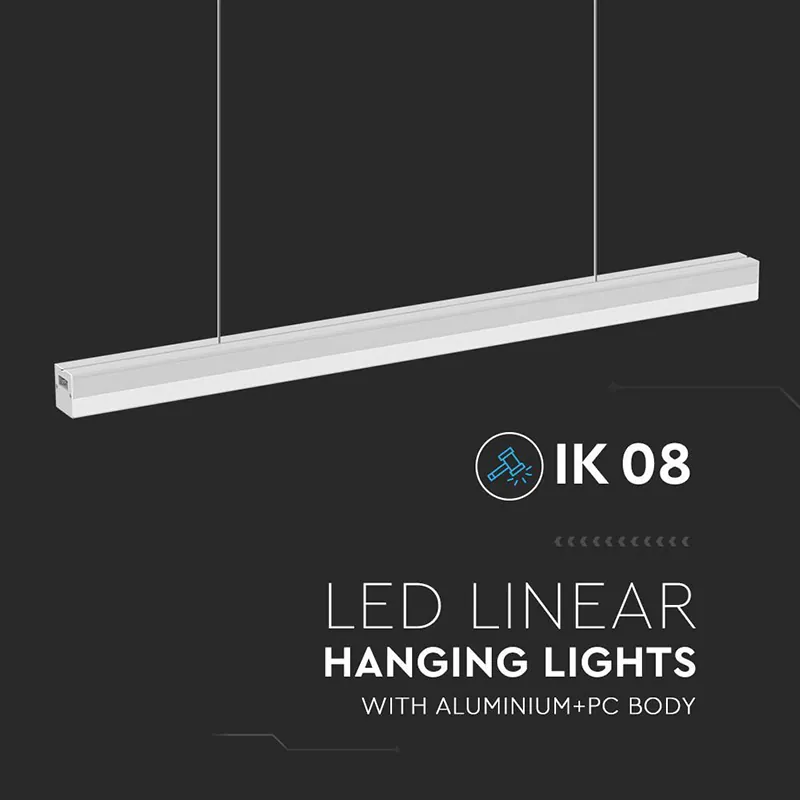 Corp Iluminat LED Liniar 120CM 40W 4000K Alb Neutru - Alb