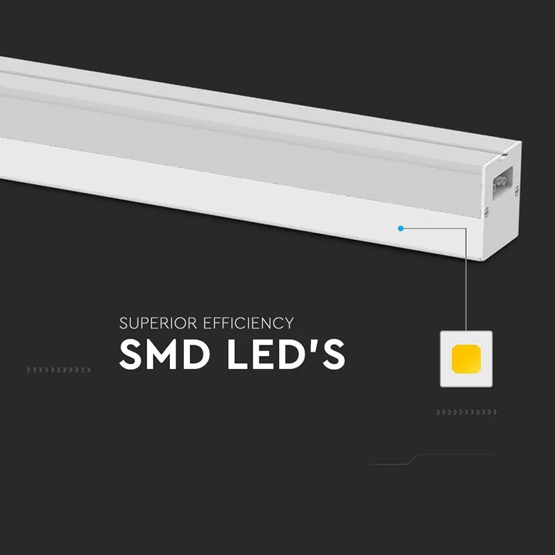 Corp Iluminat LED Liniar 120CM 40W 4000K Alb Neutru - Alb