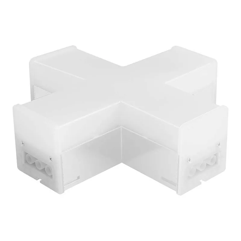 Conector X pentru Corp Liniar - Alb