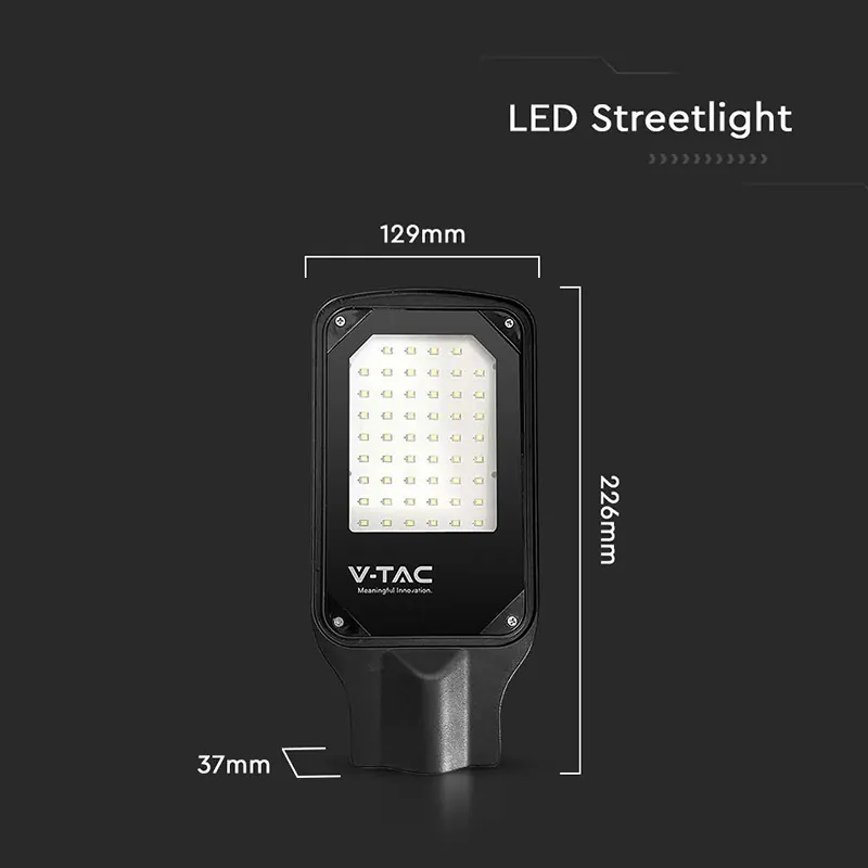 Corp Iluminat Stradal LED 30W 4000K - Negru