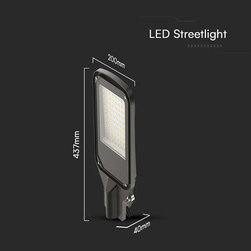 Corp Iluminat Stradal LED 100W 4000K - Negru