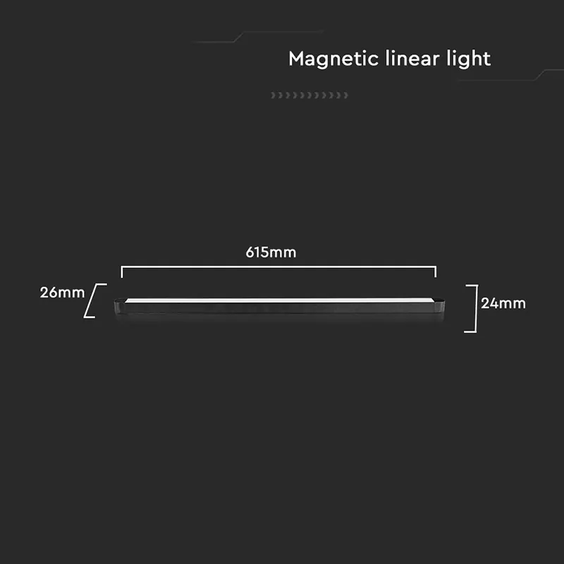 Corp LED Magnetic 20W 3000K - Negru