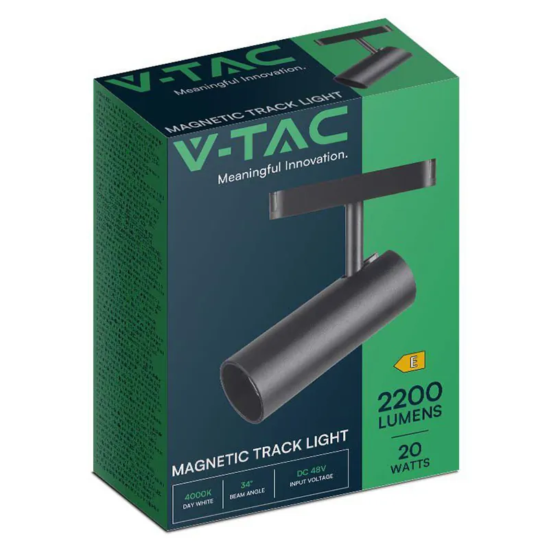 Corp LED Magnetic 20W 4000K - Negru