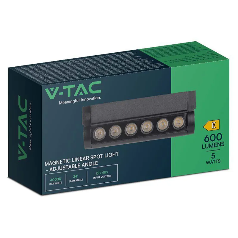 Corp LED Magnetic 5W 3000K - Negru