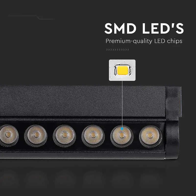 Corp LED Magnetic 5W 3000K - Negru