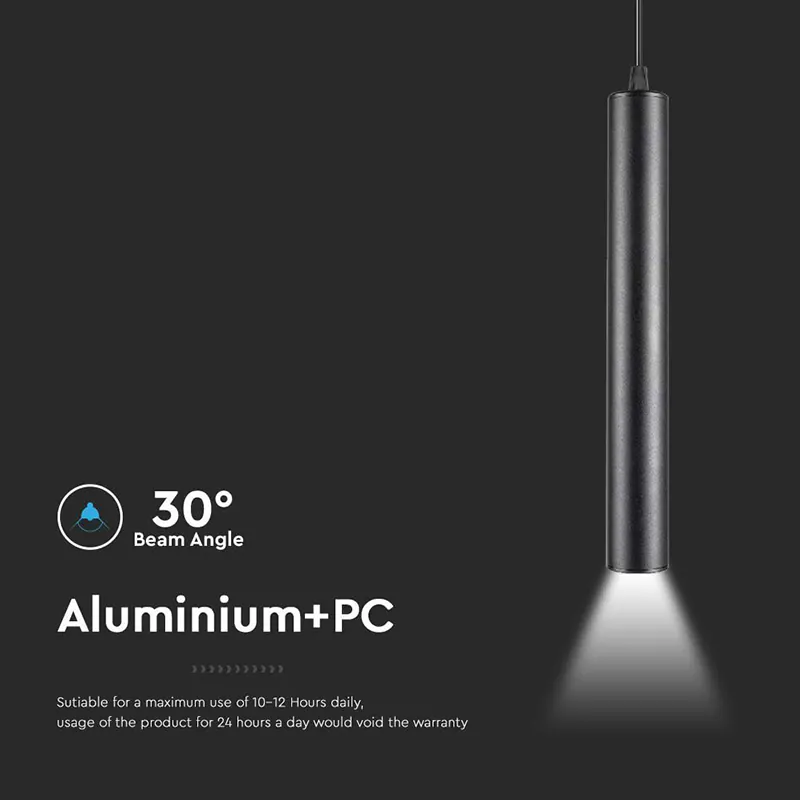 Corp LED Magnetic 15W 3000K - Negru