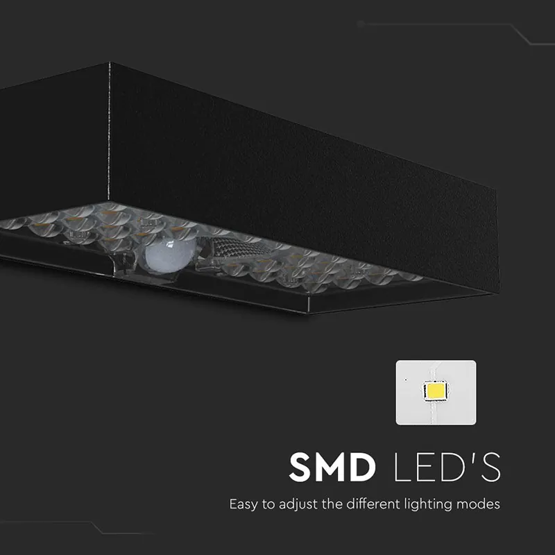 Lampa Exterioara 6W IP65 4000K Incarcare Solara -Negru