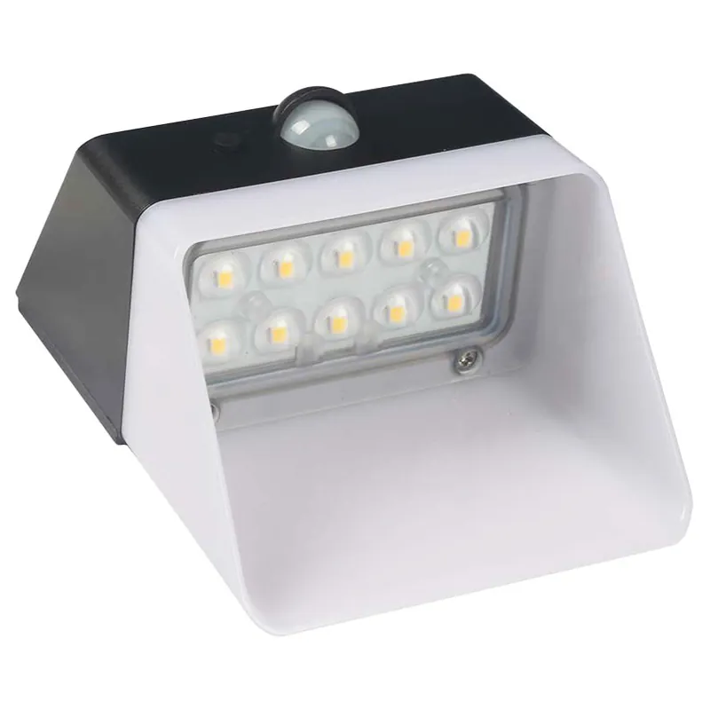 Lampa Exterioara 2W 4000K Incarcare Solara - Alb/Negru