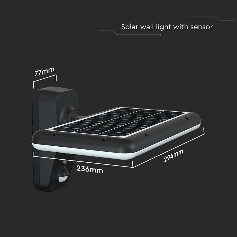 Lampa Exteriora Solara 15W 4000K - 6000K - Negru