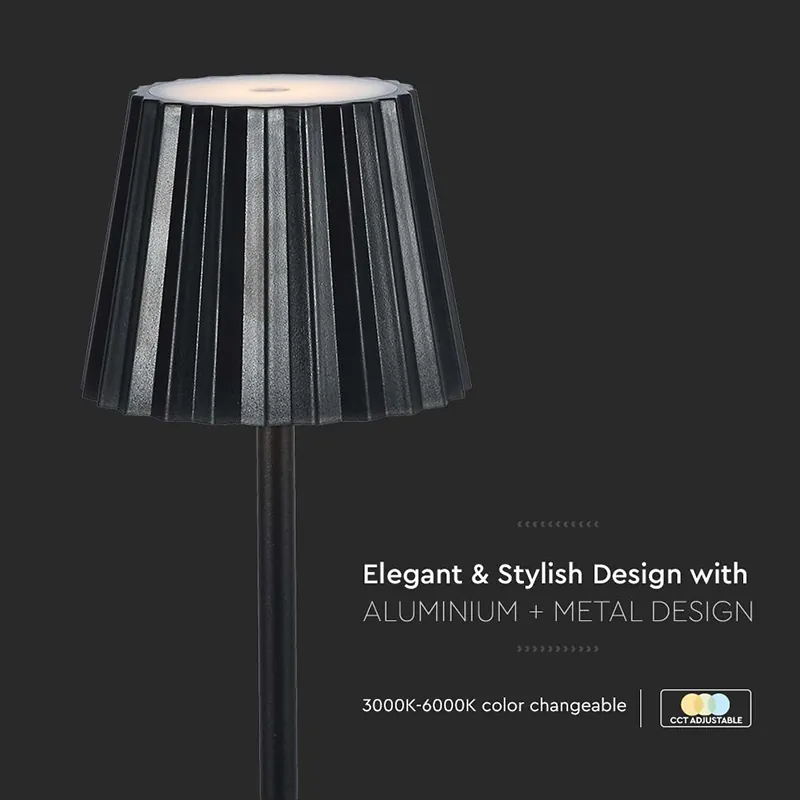 Lampa LED 1.5W 3IN1 cu Acumulator - Negru