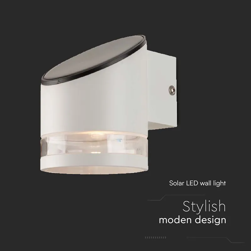 Lampa LED cu Incarcare Solara 1W IP54 3000K - Alb
