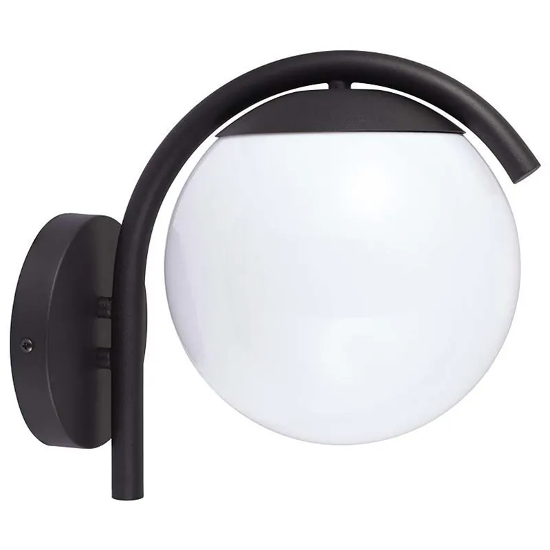 Lampa Perete cu Soclu E27 IP44 - Negru Mat
