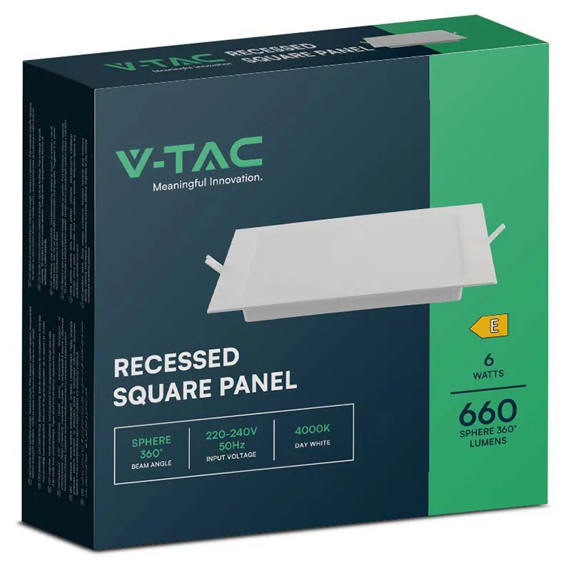 Panou LED 6W  Incorporabil 4000K Alb Neutru