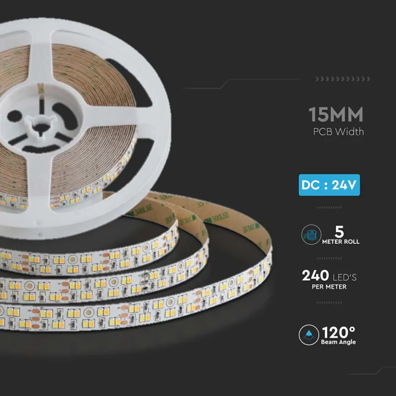 Banda LED COB 21W/M 24V 3IN1 IP20 5M