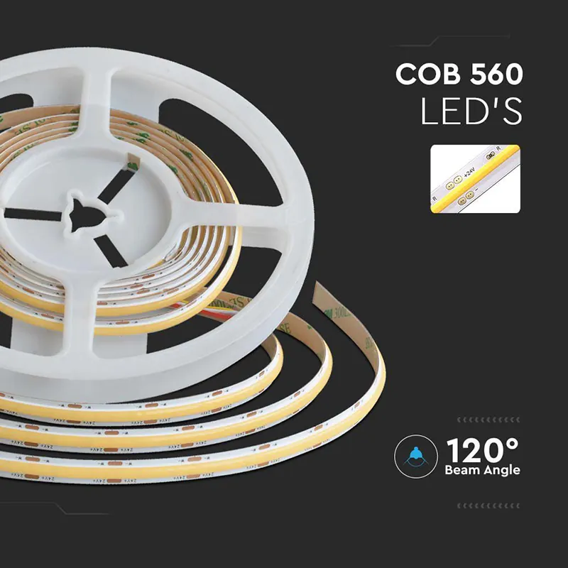 Banda LED COB 9-18W/M 24V 3IN1 IP20 5M