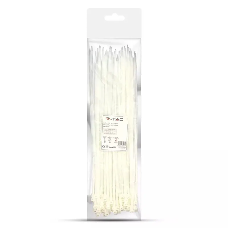 Fasete Prindere 4.5MM/35CM Set 100BUC - Alb