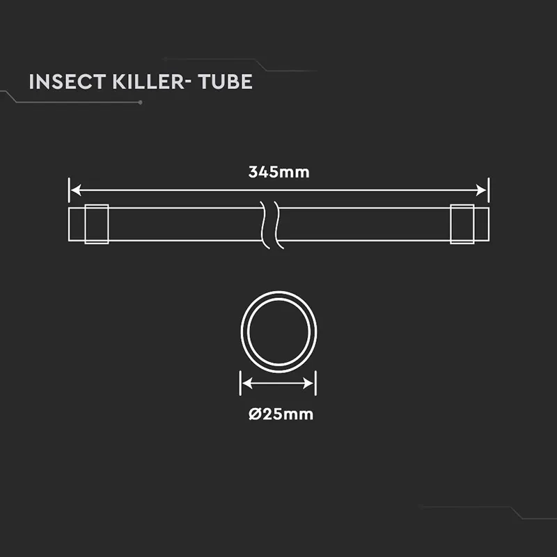 Rezerva Tub T8 UV Anti-Insecte 10W 15X345MM
