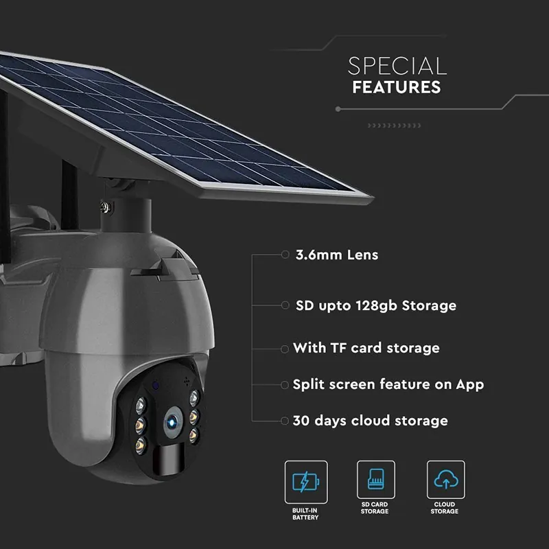 Camera HD Solara Smart Wifi - Negru