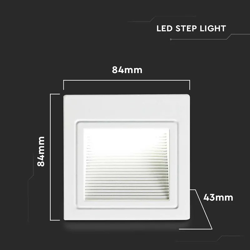Corp Iluminat LED Steplight Montaj Scara/Perete 3W 4000K Alb Neutru