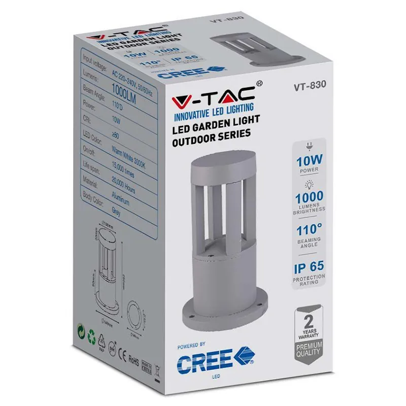 Lampa LED Iluminat Poteca 25 CM 10W 4000K IP65