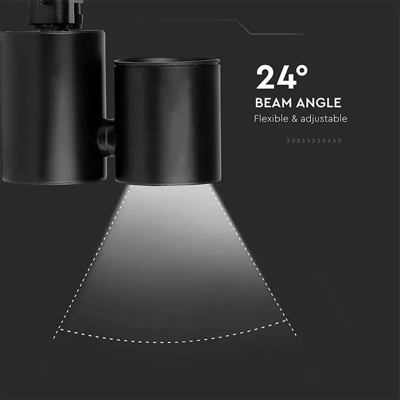 Tracklight LED 30W 6400K - Negru