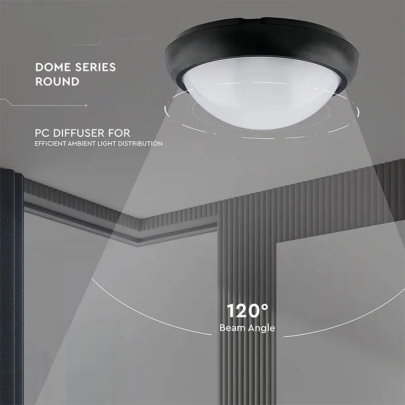 Aplica Rotunda LED 12W IP54 3000K Alb Cald