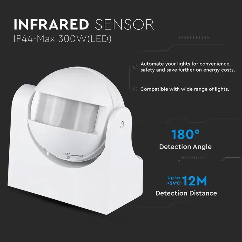 Senzor Miscare cu Infrarosu 180 Grade