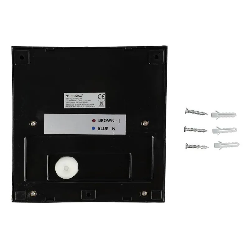 Corp Iluminat LED Steplight Montaj Scara/Perete 3W 4000K - Negru