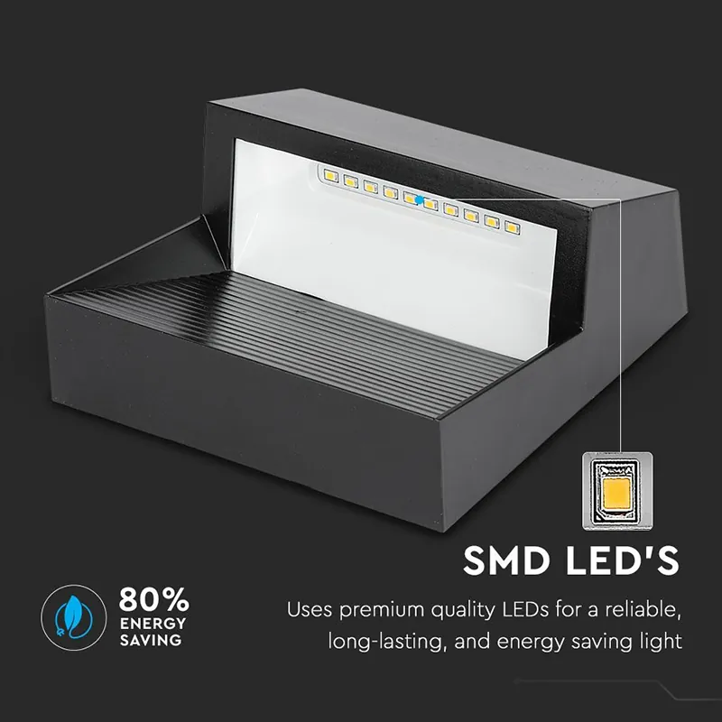 Corp Iluminat LED Steplight Montaj Scara/Perete 3W 4000K - Negru
