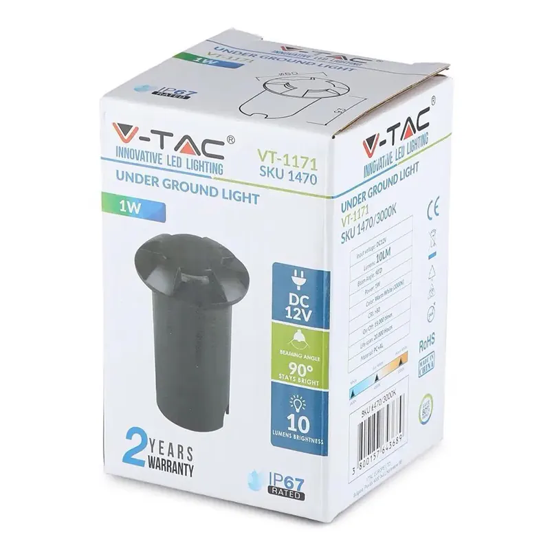 Spot LED Steplight 1W 6400K Alb Rece
