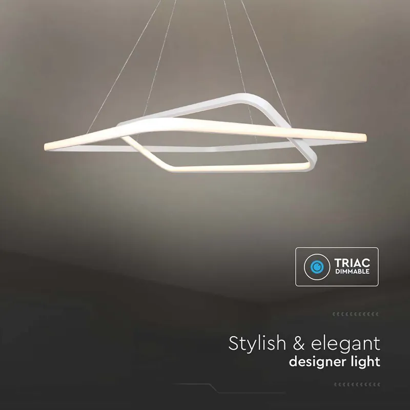 Candelabru LED Dimabil 50W 3000K 60X60X120CM - Alb