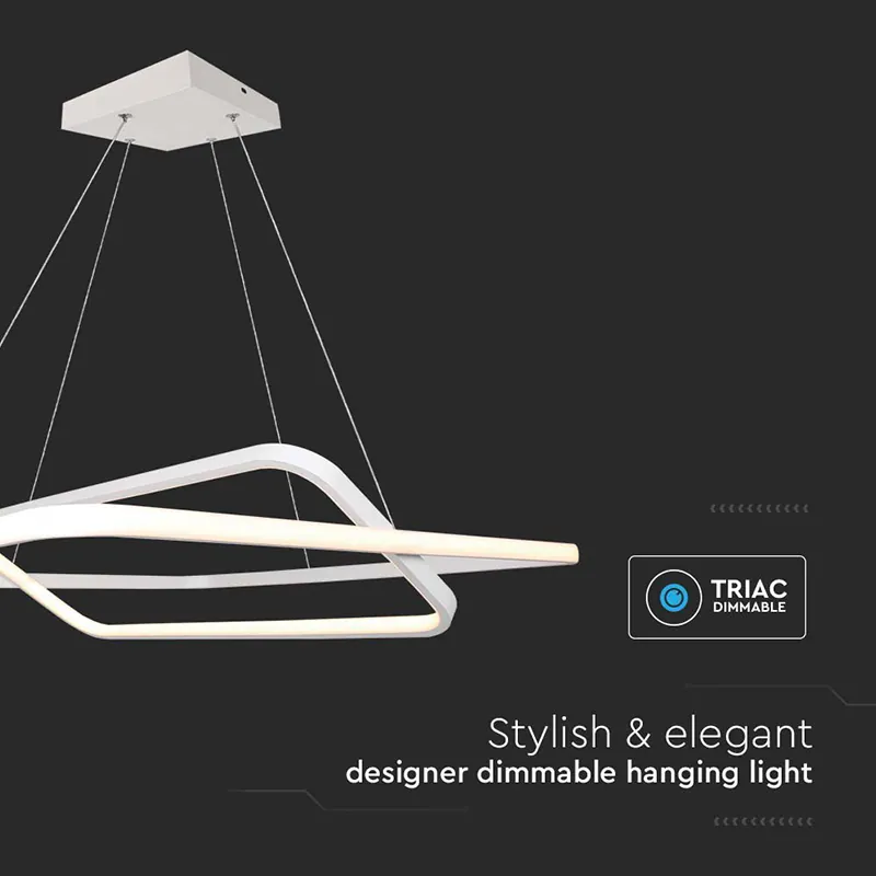 Candelabru LED Dimabil 50W 4000K 60X60X120CM - Alb