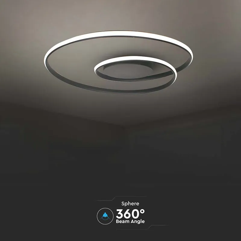 Candelabru LED Dimabil 48W 3000K 62X62X10CM - Negru