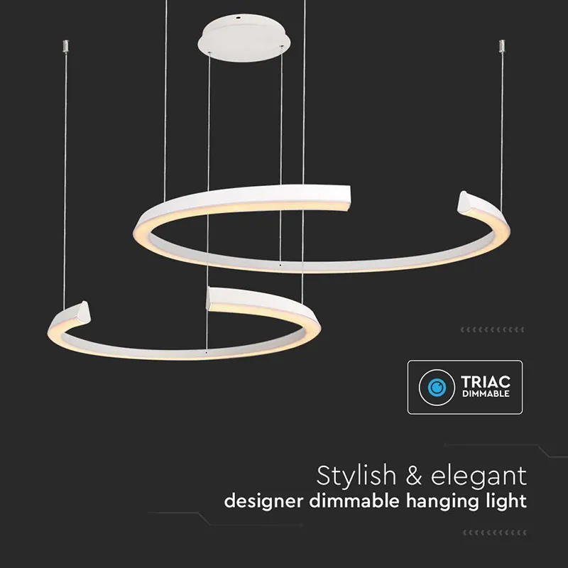 Candelabru LED Dimabil 50W 3000K 110X80X120CM - Alb
